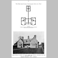 Blomfield, Reginald, Apethorp, doulble cottage, Sparrow (ed.), The Modern Home, 1906.jpg
